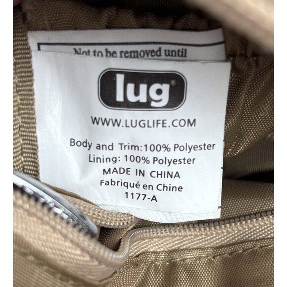 Lug Flapper SE Convertible Crossbody Bag Brushed Gold Water ottle Pocket 8.5x5x3 - Picture 11 of 12